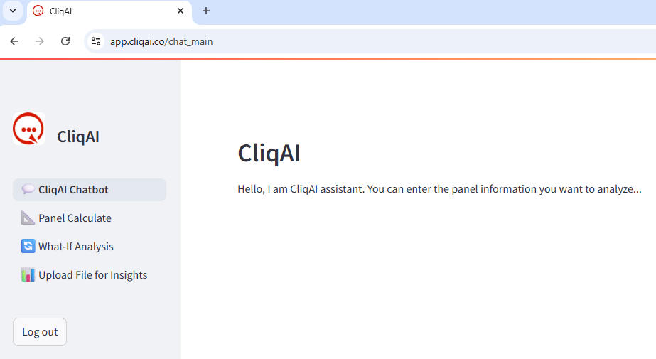 CliqAI UI screenshot